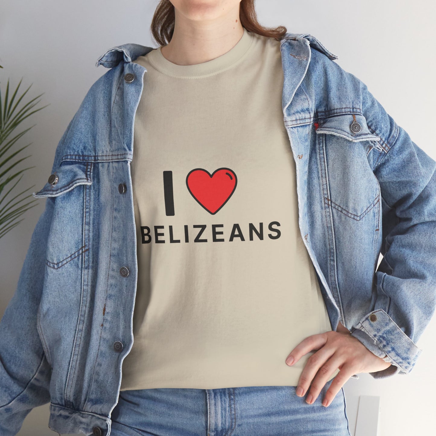 I Love Belizeans  Cotton T shirt