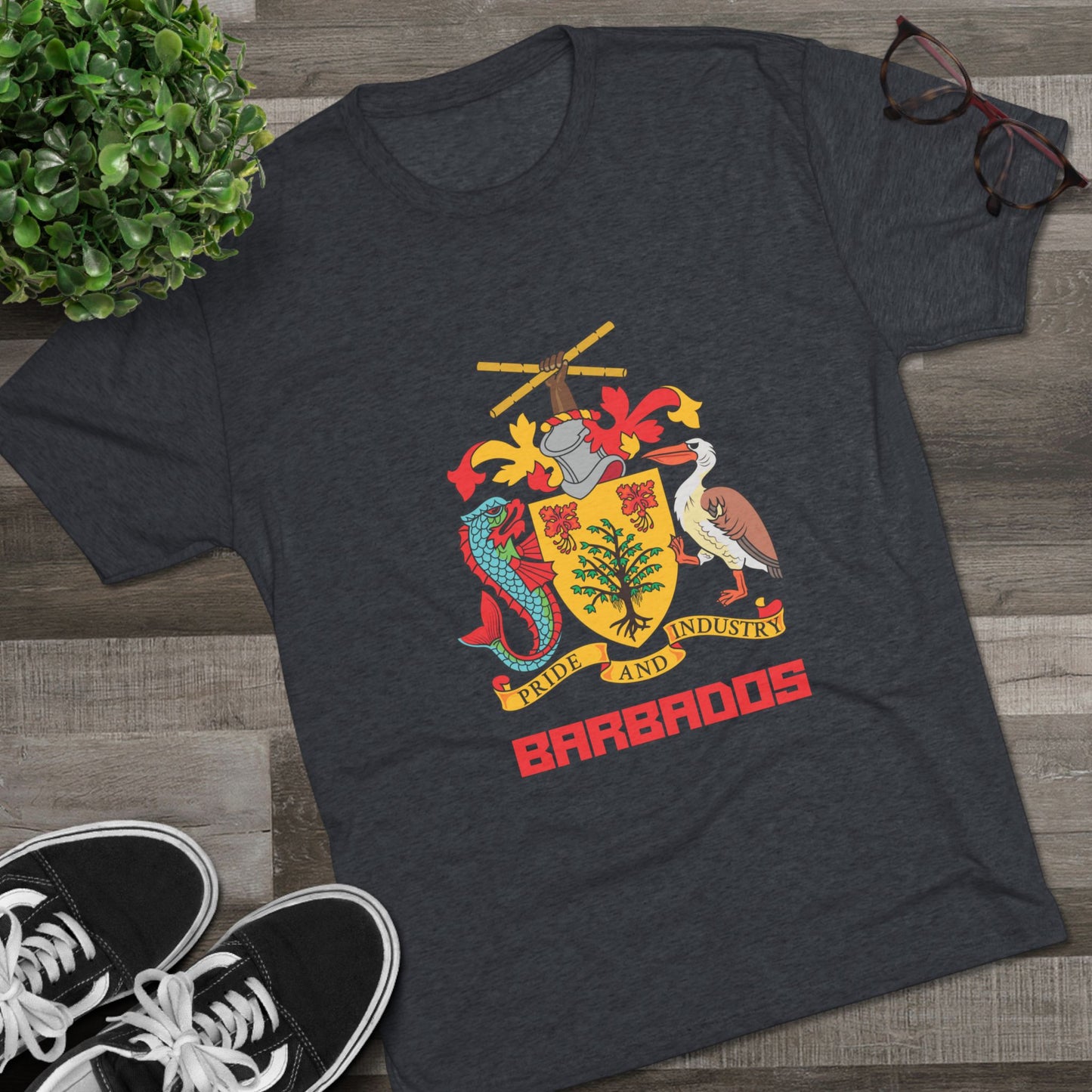 Barbados  Tri-Blend Crew T shirt
