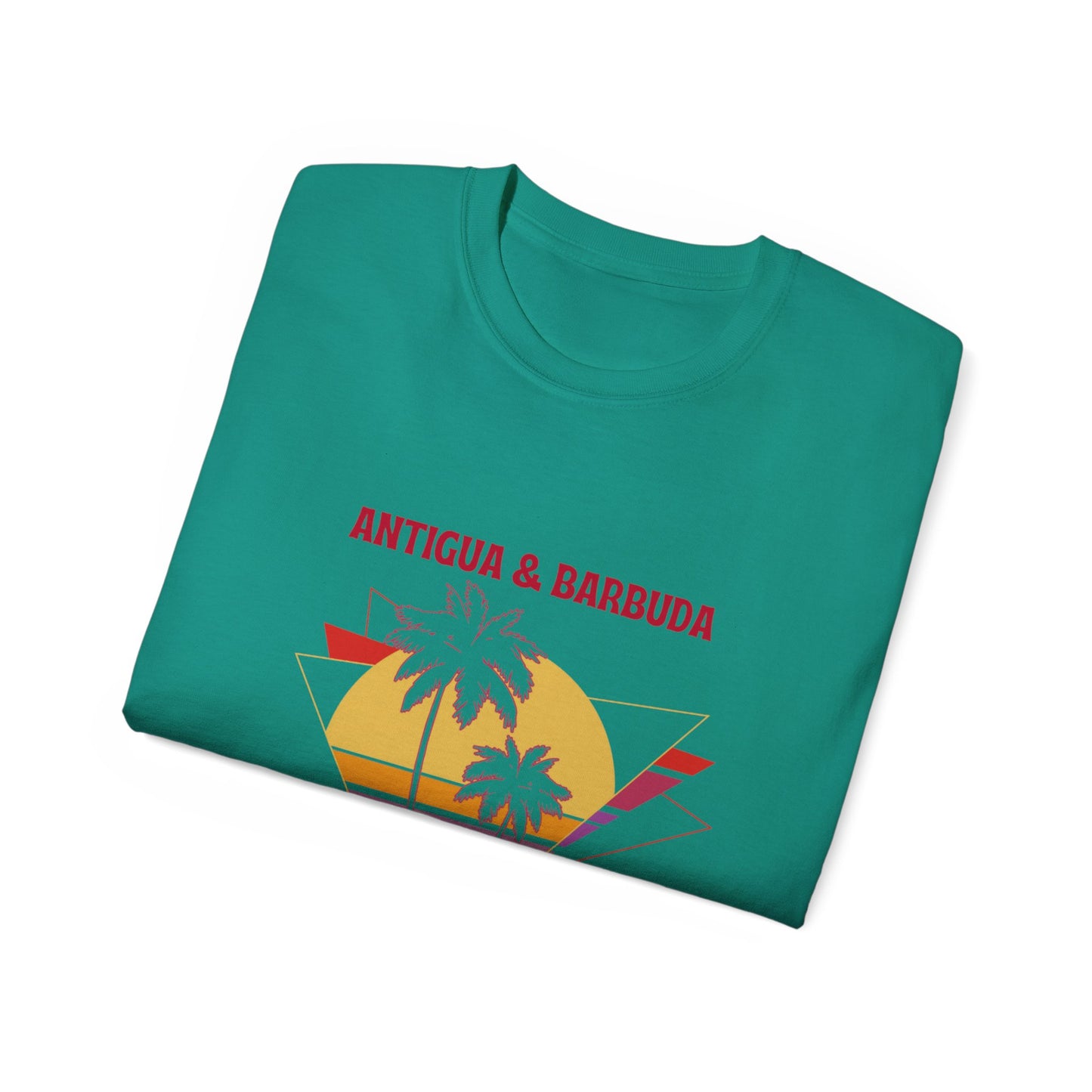Antigua & Barbuda Vintage Graphic | Unisex Ultra Cotton T-Shirt | Retro Summer Style