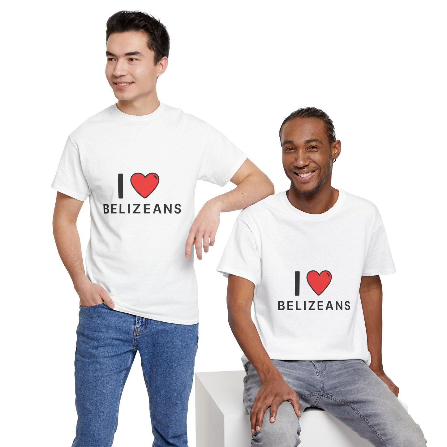 I Love Belizeans  Cotton T shirt