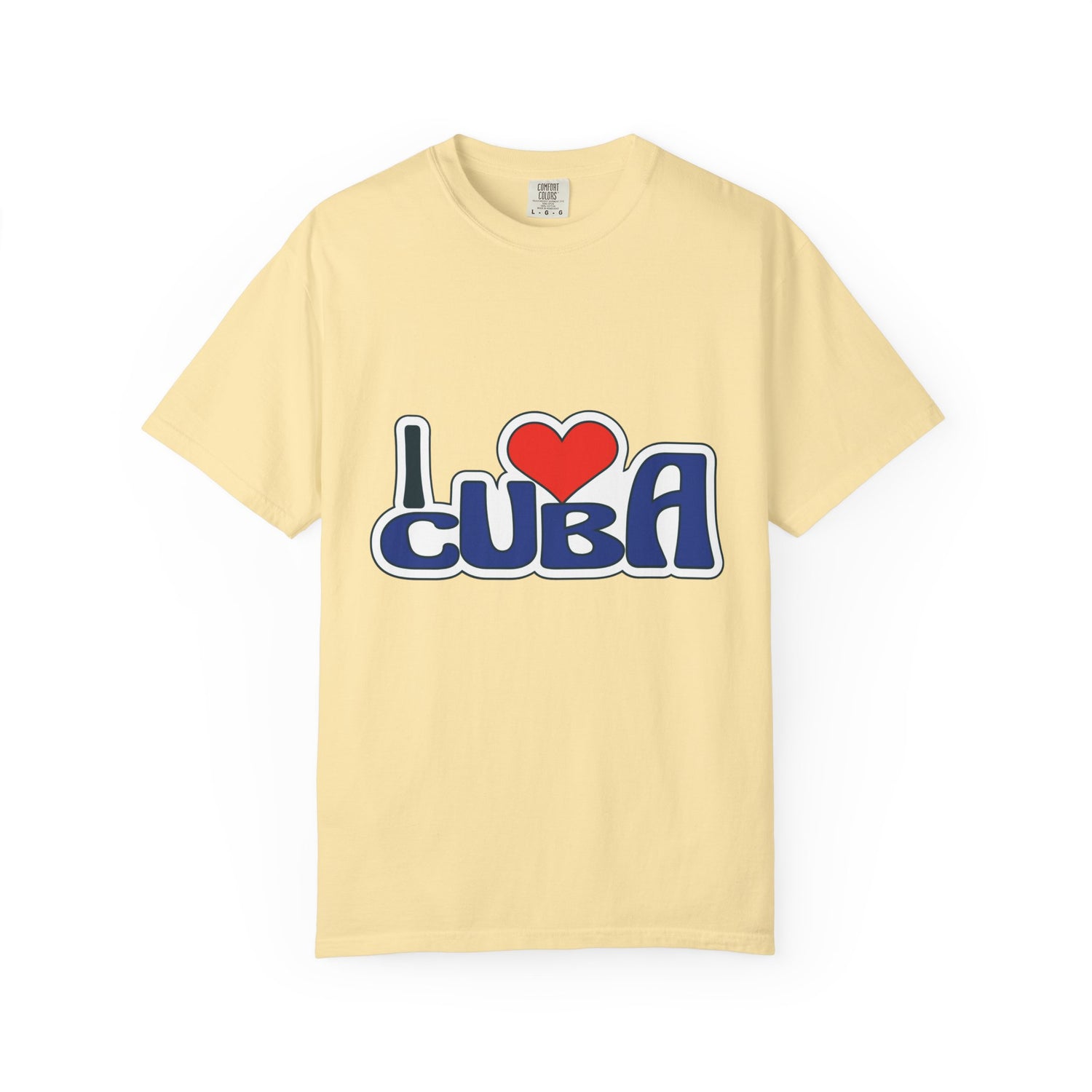 I Love Cuba Unisex Garment-Dyed T-Shirt - Perfect for Travelers and Souvenir Lovers