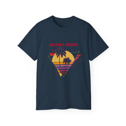 Antigua & Barbuda Vintage Graphic | Unisex Ultra Cotton T-Shirt | Retro Summer Style