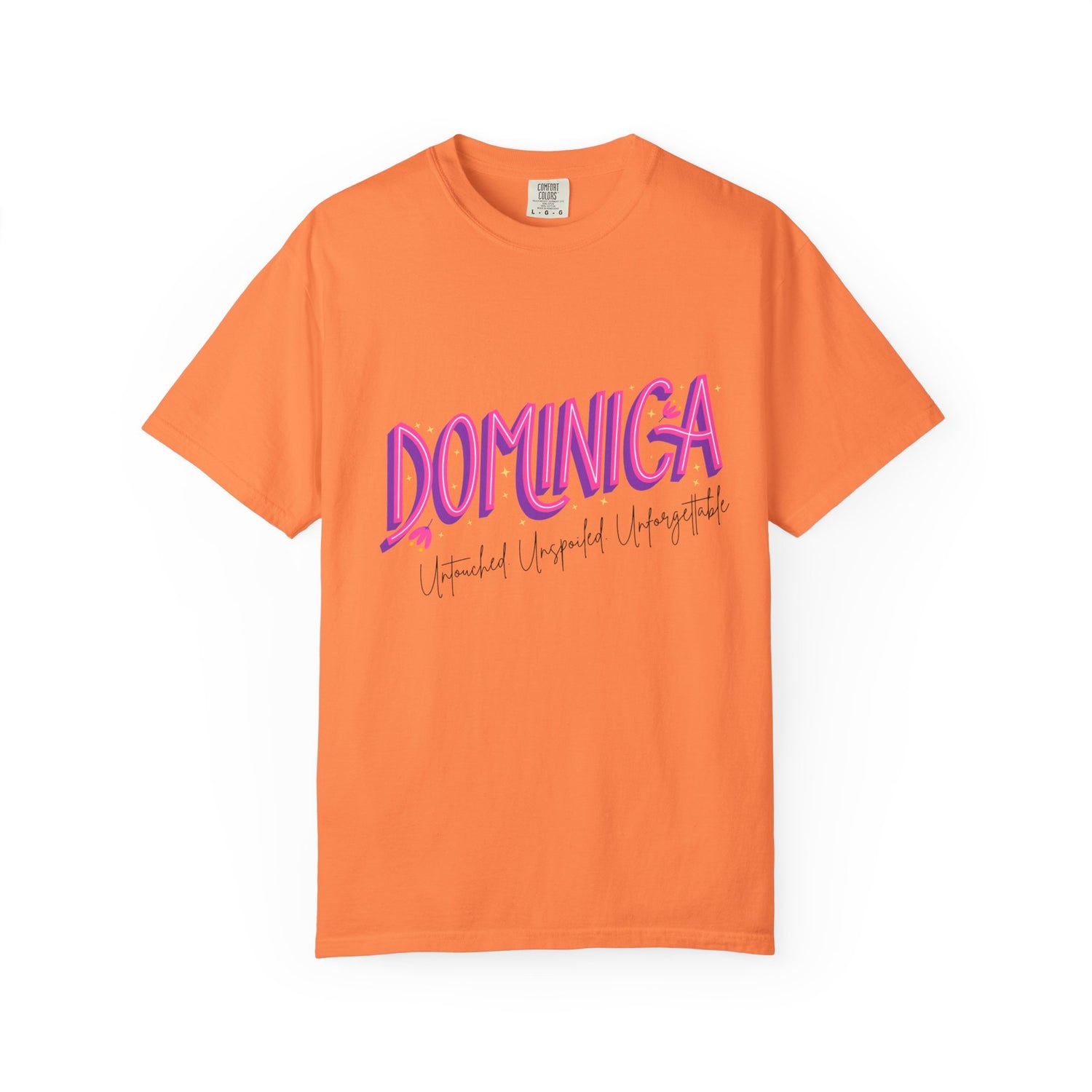 Dominica Unisex Garment-Dyed T-Shirt - Vibrant & Unforgettable Design