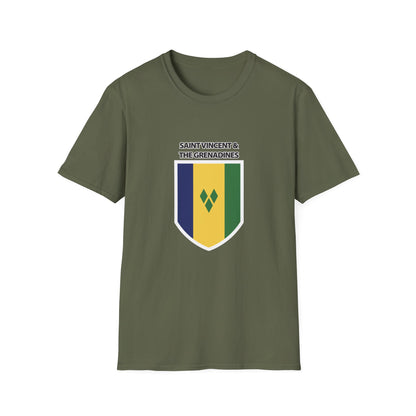 Saint Vincent and the Grenadines Flag Unisex Softstyle T-Shirt