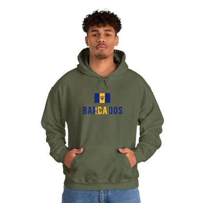 Barbados Flag Hooded Sweatshirt