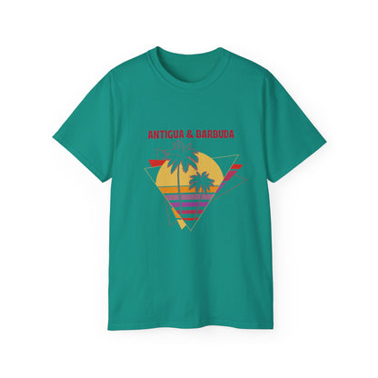 Antigua & Barbuda Vintage Graphic | Unisex Ultra Cotton T-Shirt | Retro Summer Style