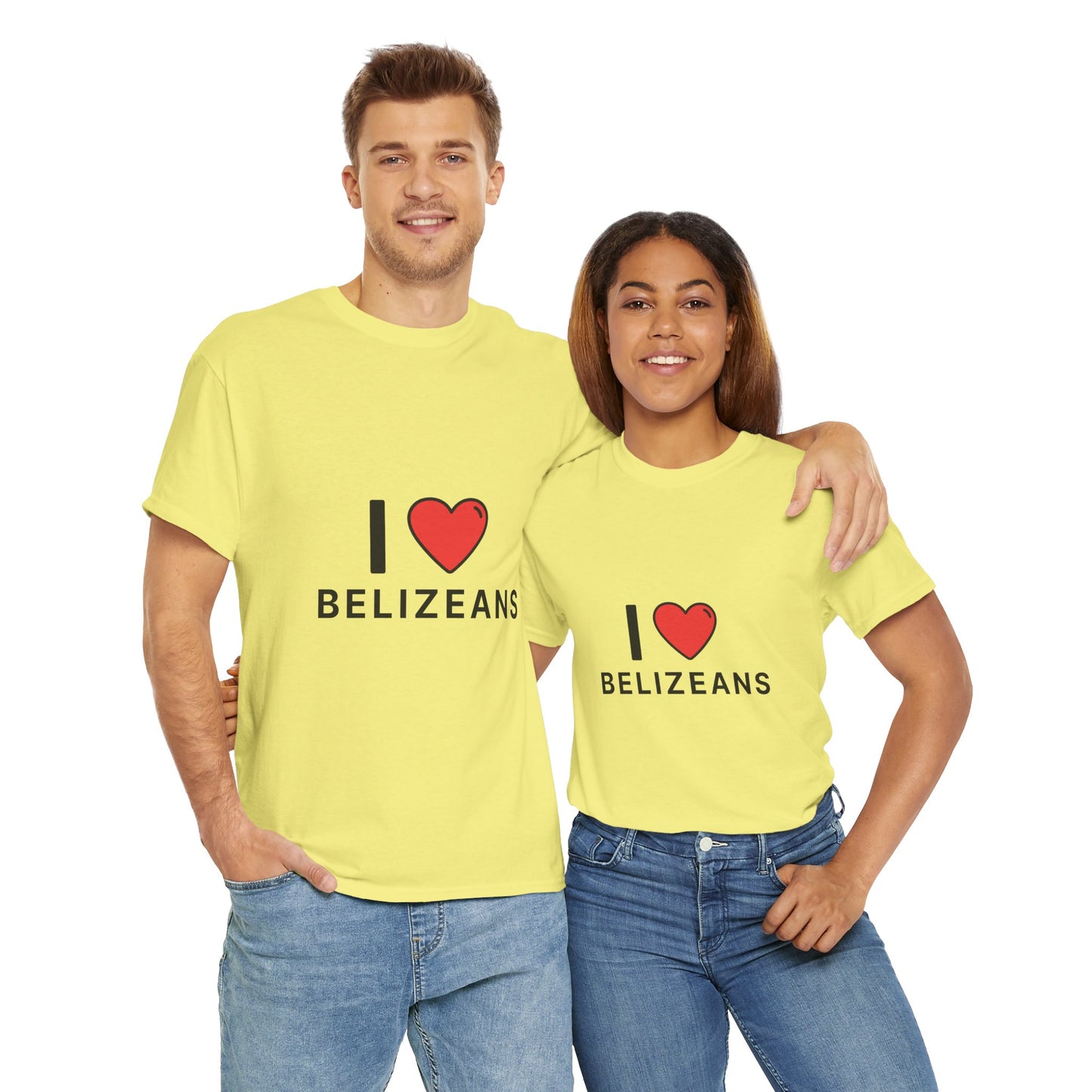 I Love Belizeans  Cotton T shirt