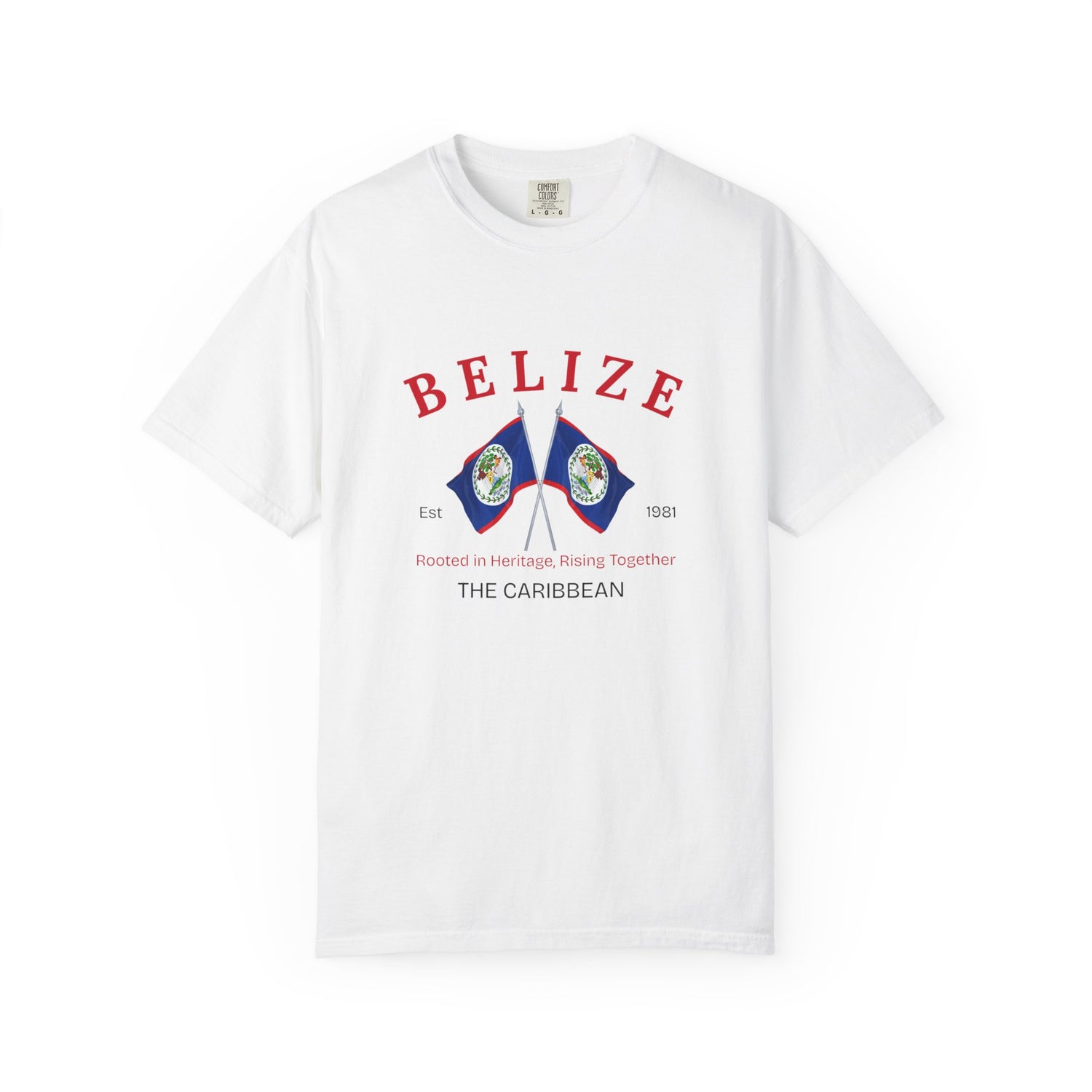 Belize Heritage T-Shirt - Unisex Garment-Dyed Tee Celebrating Caribbean Roots