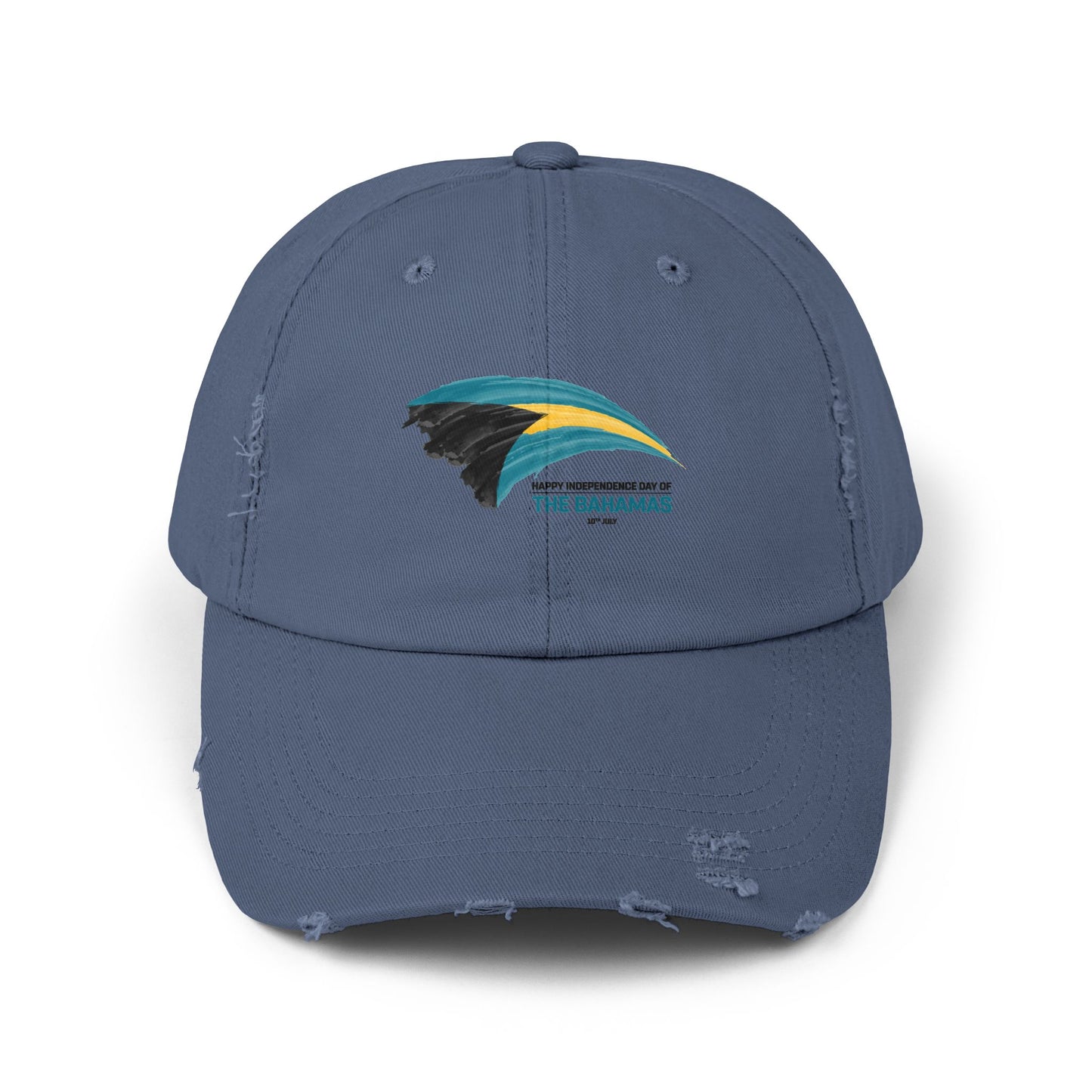 Bahamas Flag Cap Distressed Cap