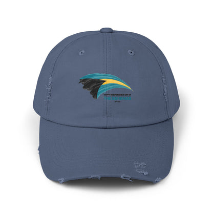 Bahamas Flag Cap Distressed Cap