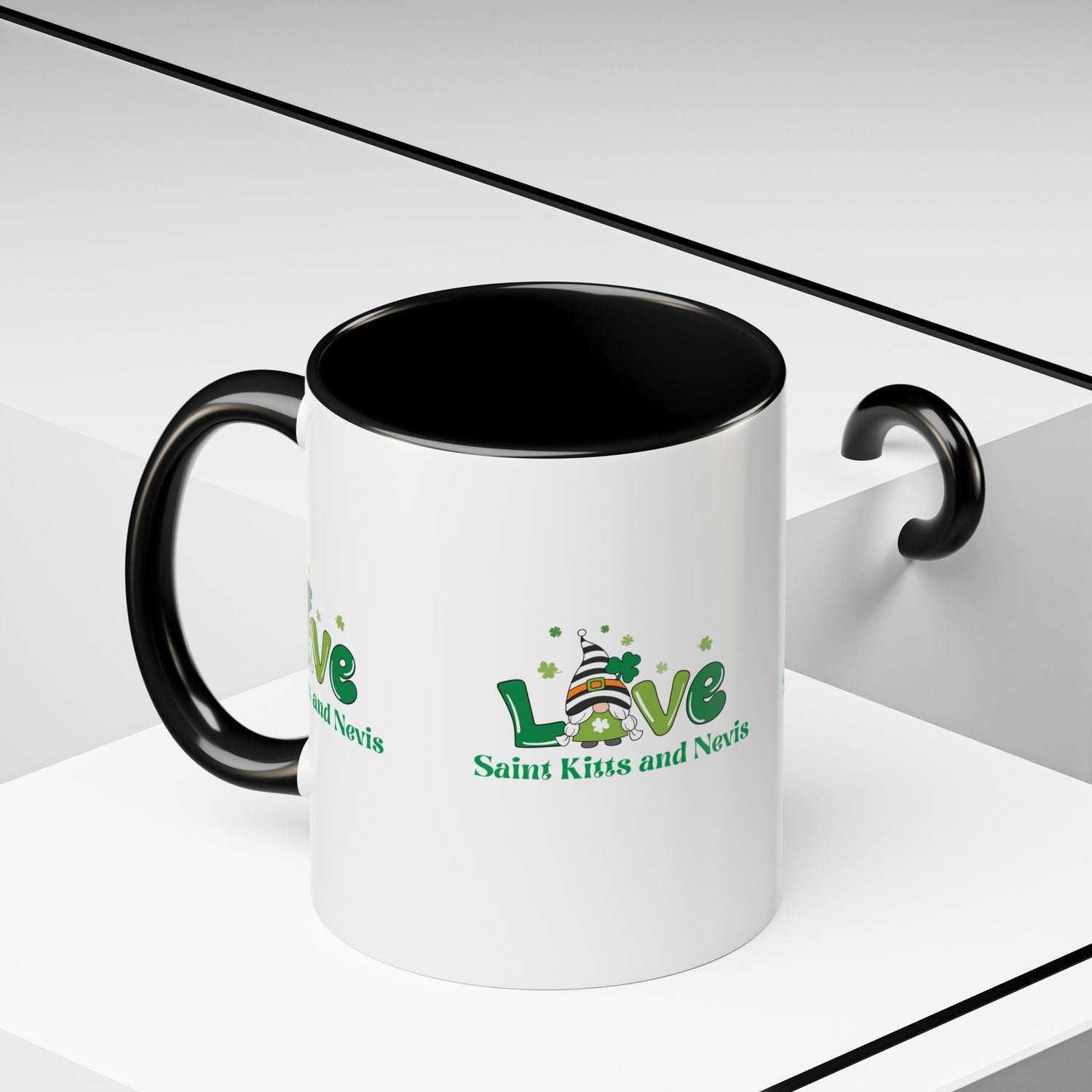 Love Saint Kitts & Nevis Accent Coffee Mug (11, 15oz)