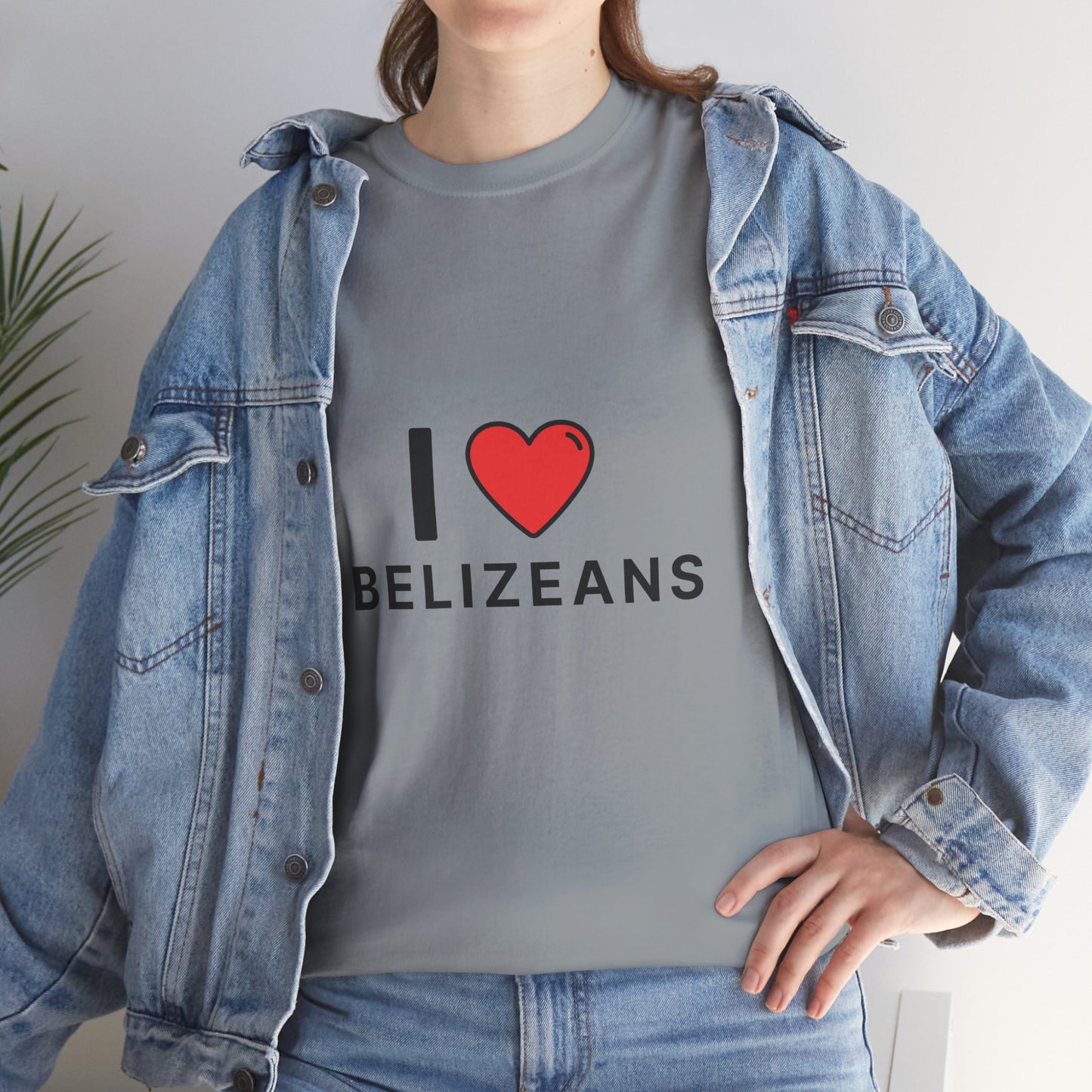 I Love Belizeans  Cotton T shirt