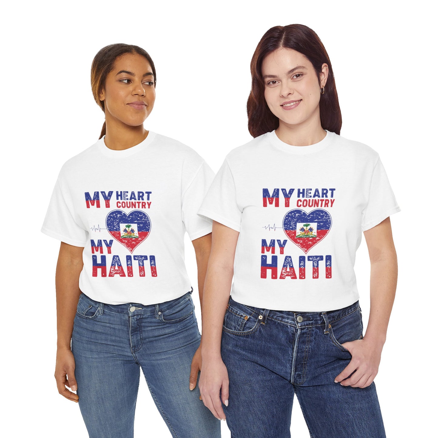 Mijn hart, mijn Haïti-liefde Klassiek T-shirt 