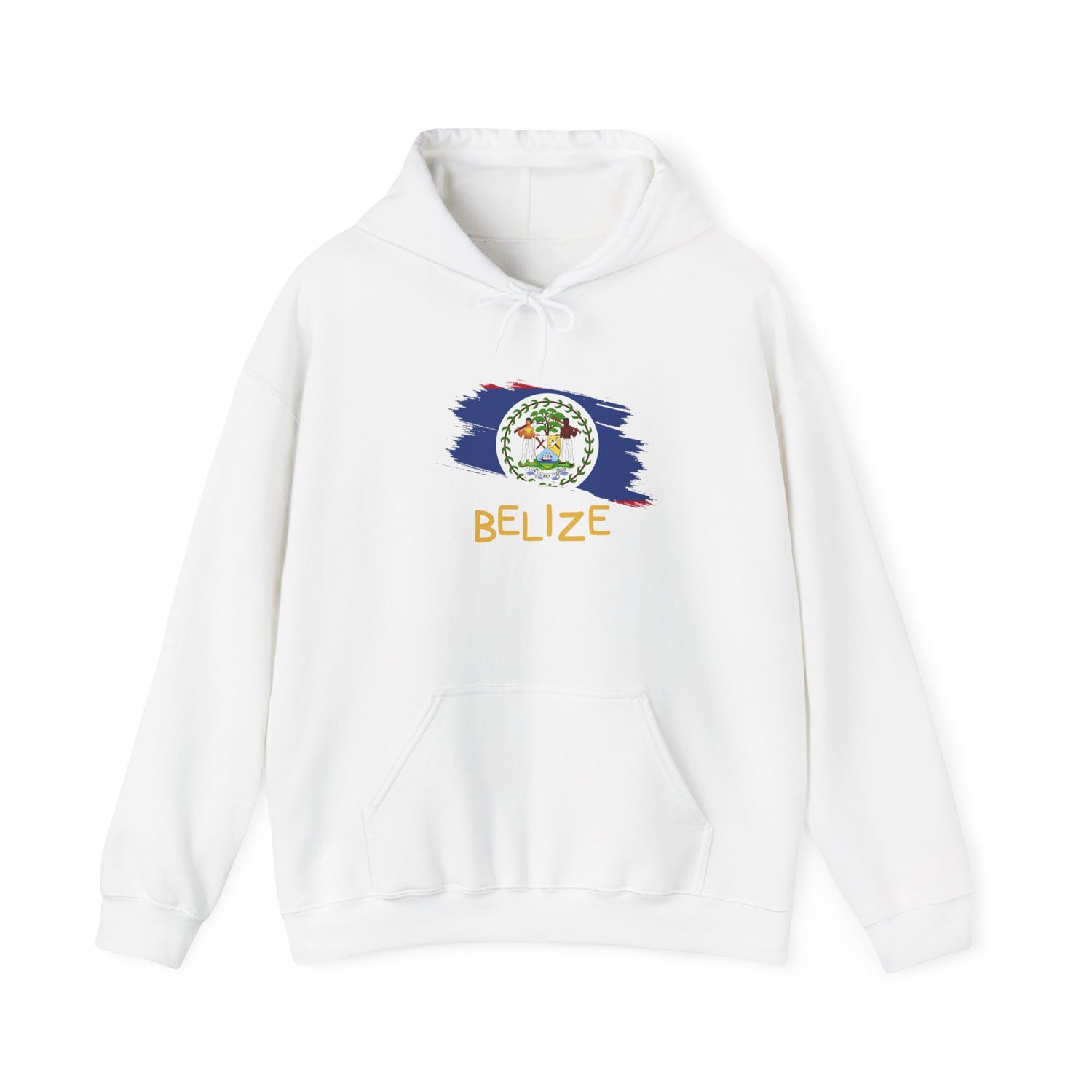 Belize Flag Unisex Heavy Blend™ Hoodie - Comfortable Travel Wear