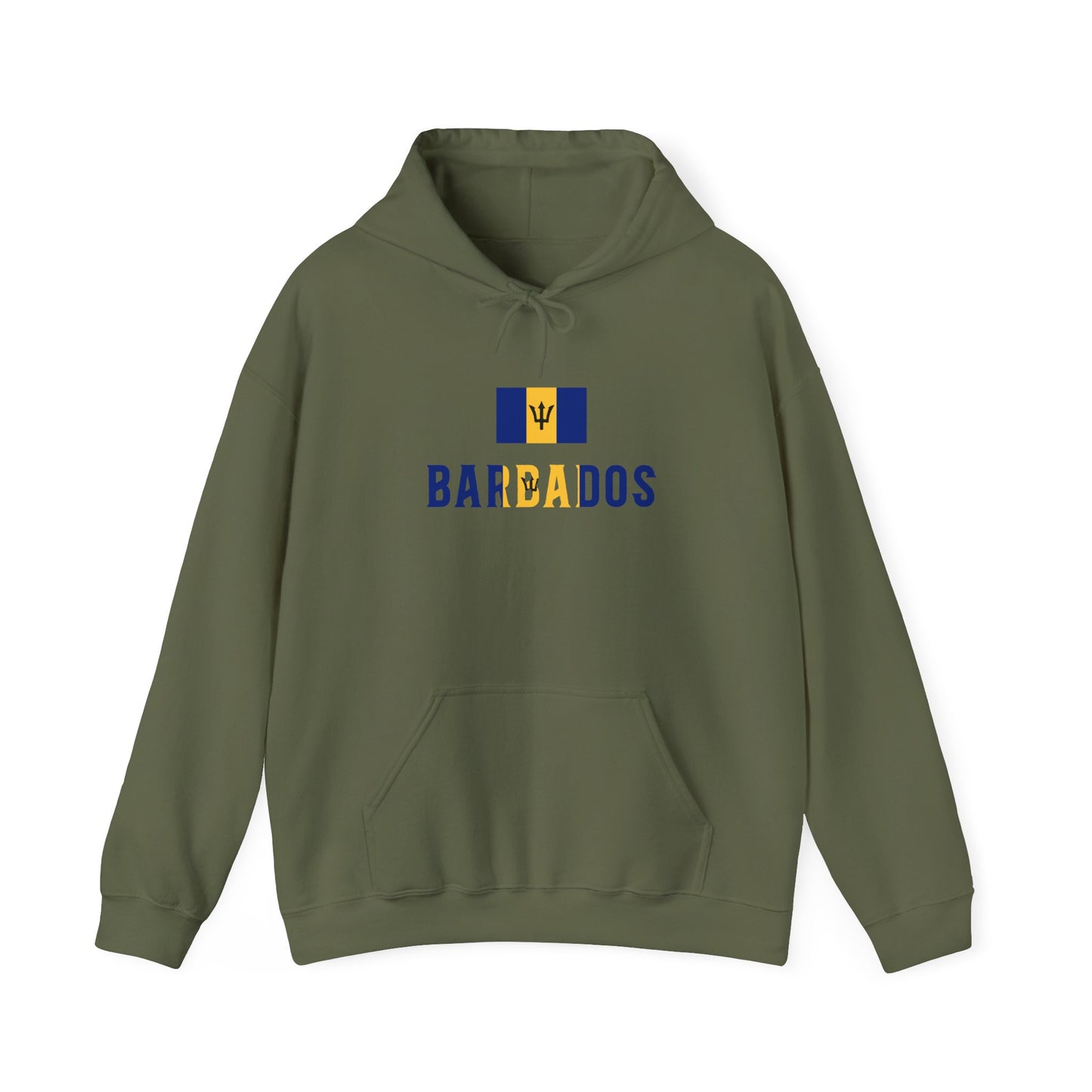 Barbados Flag Hooded Sweatshirt