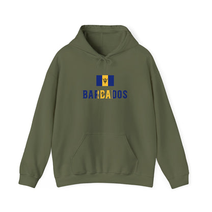 Barbados Flag Hooded Sweatshirt