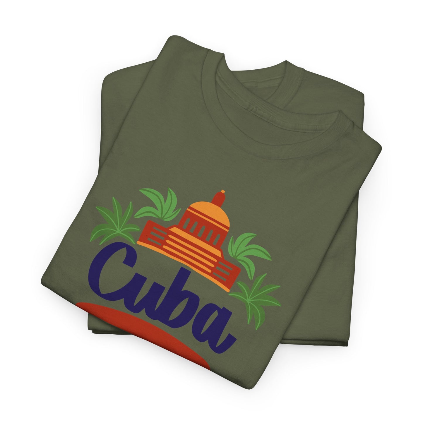Unisex Zware Cuba Katoenen T-shirt