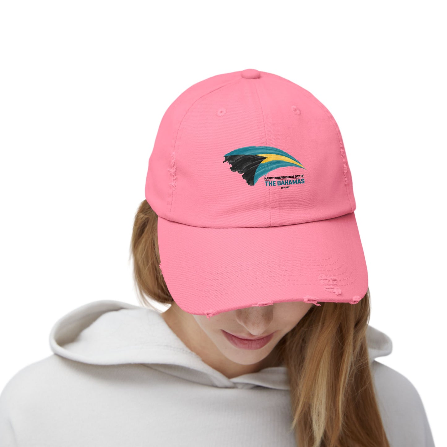 Bahamas Flag Cap Distressed Cap
