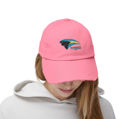 Bahamas Flag Cap Distressed Cap