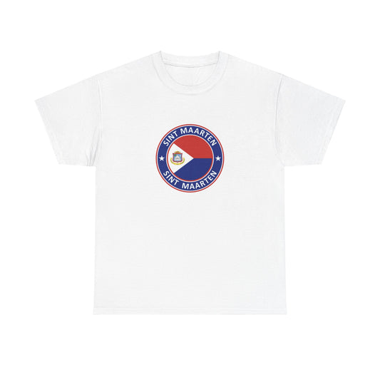 Unisex Zware Sint Maarten Katoenen T-shirt