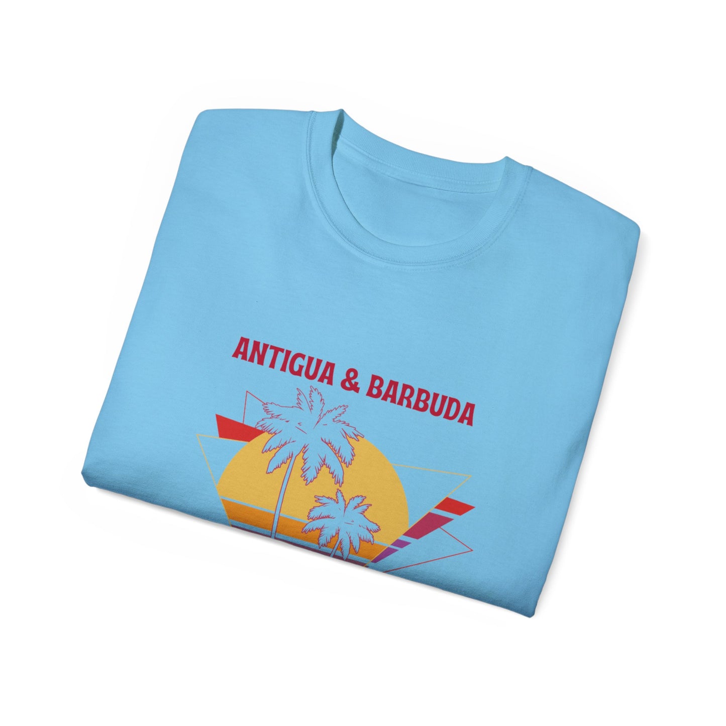 Antigua & Barbuda Vintage Graphic | Unisex Ultra Cotton T-Shirt | Retro Summer Style