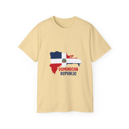 Dominican Republic Map Unisex Ultra Cotton Tee