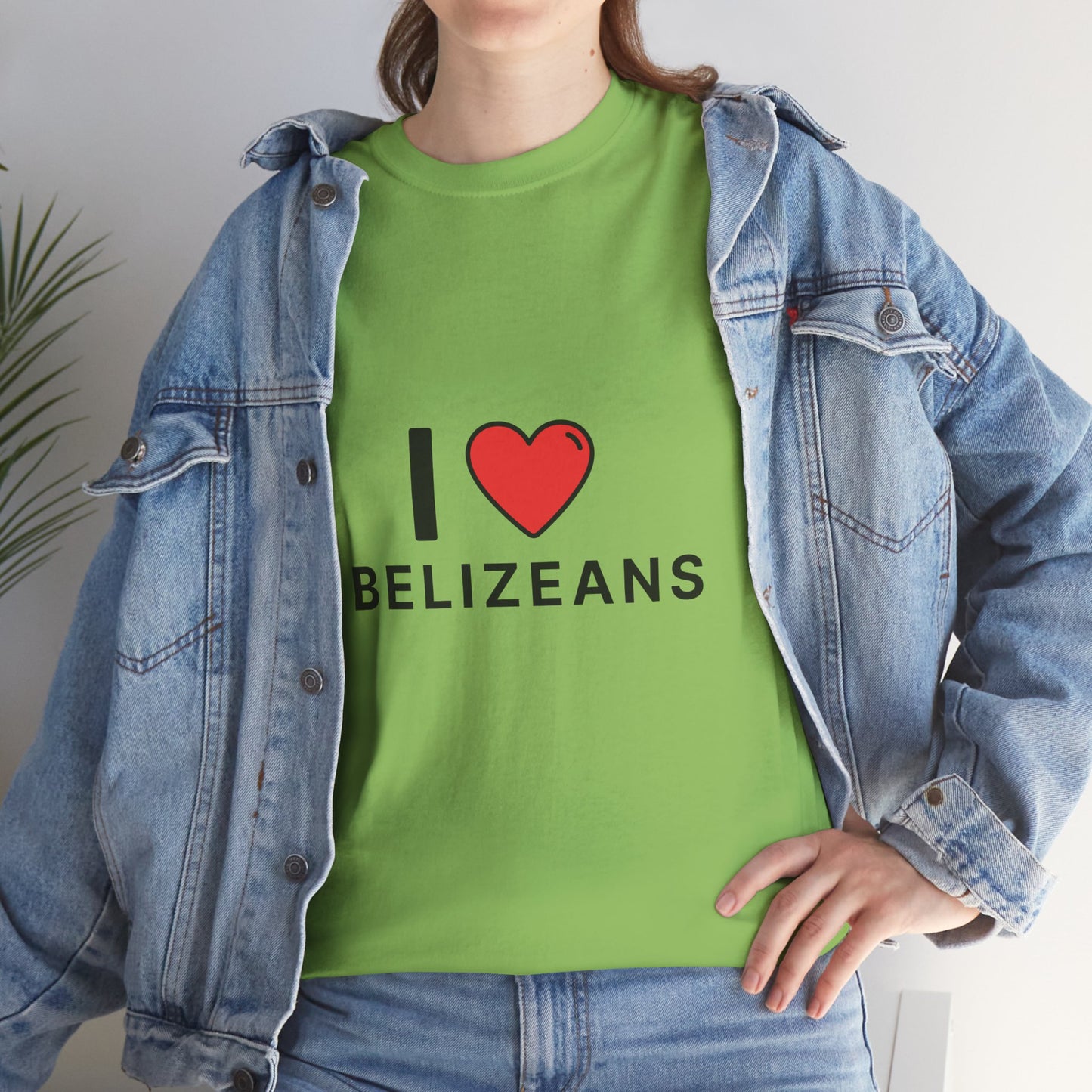 I Love Belizeans  Cotton T shirt